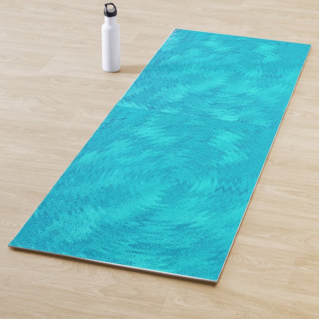Wave Of Turquoise  Yoga Mat (In Situ)