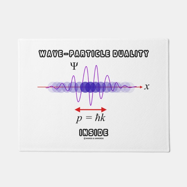 Wave-Particle Duality Inside Uncertainty Principle Doormat (Front)