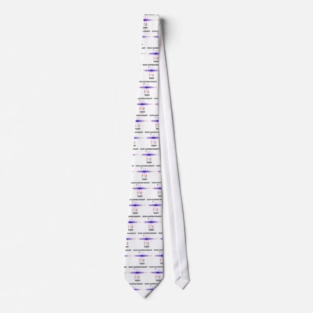 Wave-Particle Duality Inside Uncertainty Principle Neck Tie (Front)