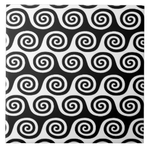 Wave Pattern Ceramic Tile