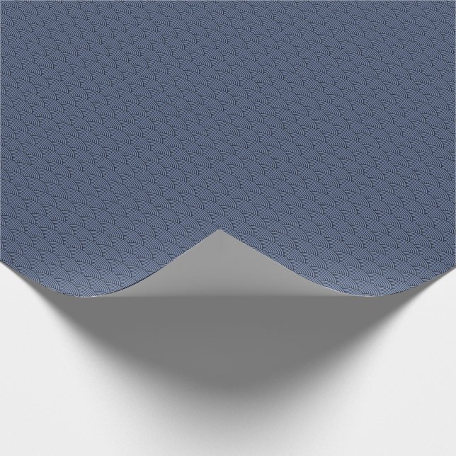 Wave pattern traditional japanese desgin wrapping paper (Corner)