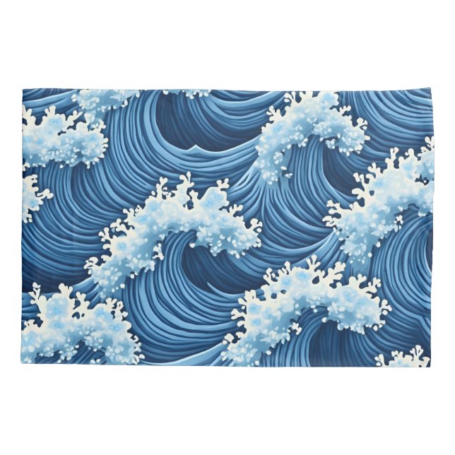 wave pillow case (Back)