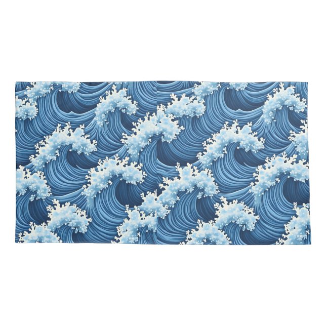 wave pillow case (Back)