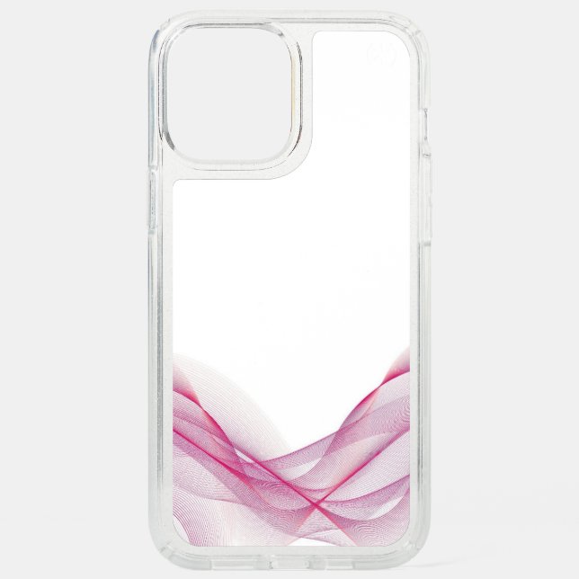 Wave-pink-background-abstract Speck iPhone 12 Pro Max Case (Front)
