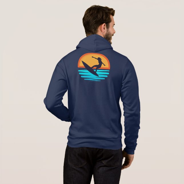 Wave Rider: Surfing Adventure Awaits Hoodie (Back Full)