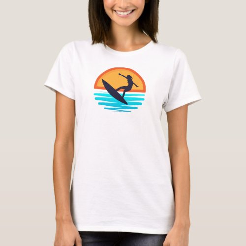 Wave Rider Surfing Adventure Awaits T_Shirt