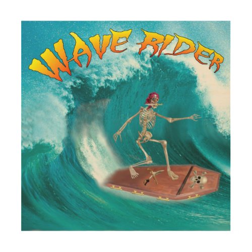 WAVE RIDER WOOD WALL ART