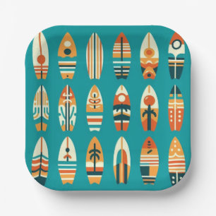 Wave Riders Paper Plates