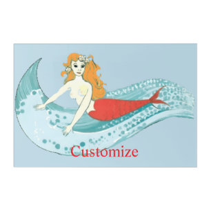 Wave-Riding Mermaid Thunder_Cove Acrylic Print