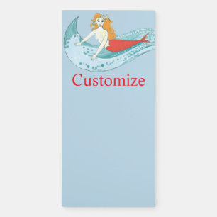 Wave-Riding Mermaid Thunder_Cove Magnetic Notepad