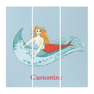 Wave-Riding Mermaid Thunder_Cove Triptych