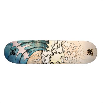 Wave Skateboard by skidoneart at Zazzle