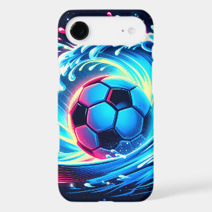 Wave Soccer Ball Futuristic Ocean Football Surf iPhone 17 Air Case