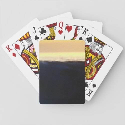 Wave  Sunset Horizon Playing Cards