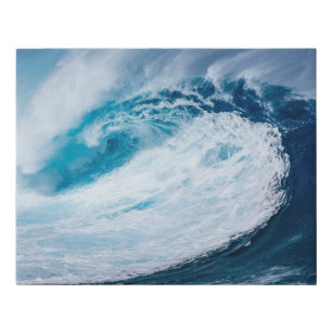 Wave Surf Splash Coastal Beach Destiny's Destiny Faux Canvas Print
