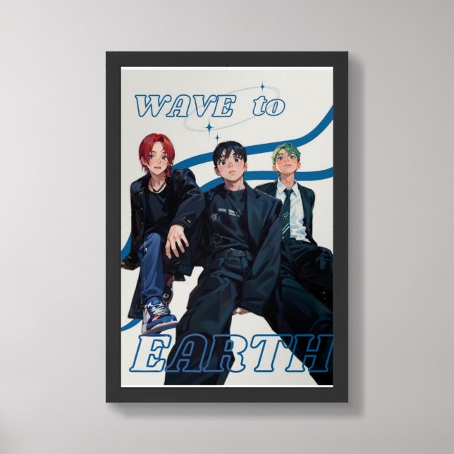 Wave to Earth Fanart Poster Prints (Framed Front)