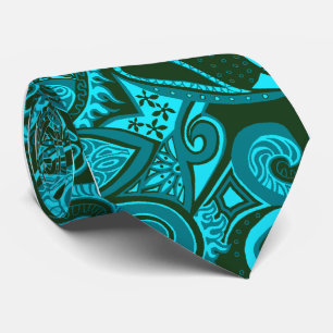 Wave Trip Floral Paisley Single-side Printed Tie