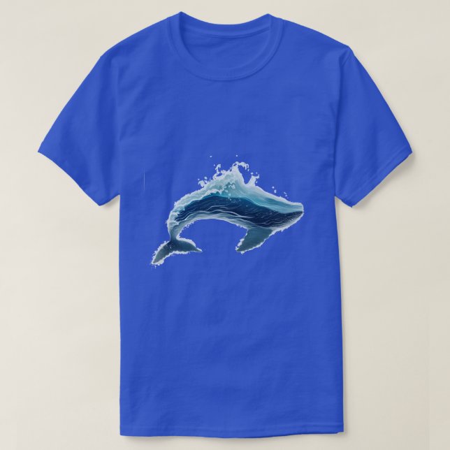 Wave Whale T-Shirt (Design Front)