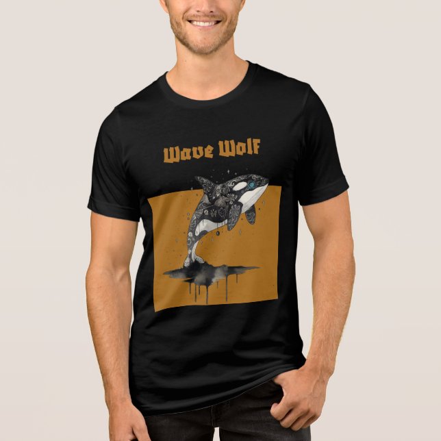 Wave Wolf Tri-Blend Shirt (Front)