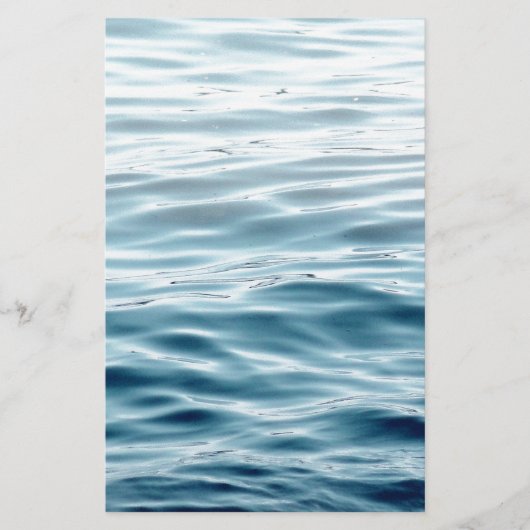 Waved blue water (Front)