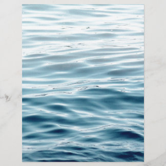Waved blue water