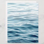 Waved blue water (Front/Back)