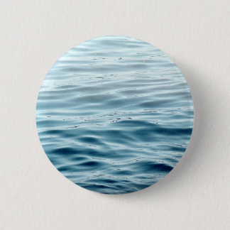 Waved blue water button