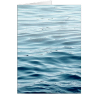 Waved blue water cards