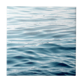 Waved blue water ceramic tile