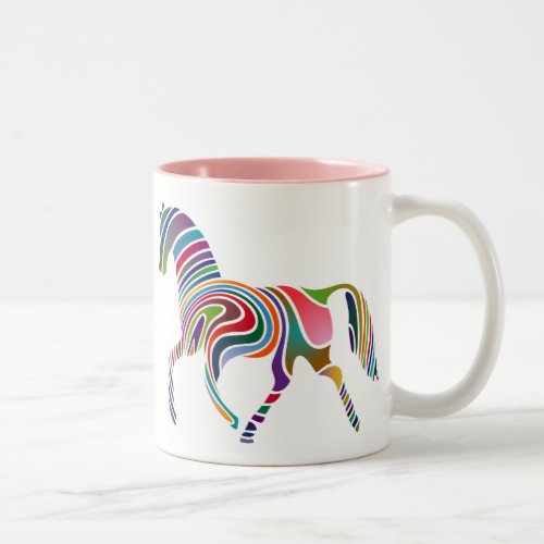 Waved Horse Ceramic Mug