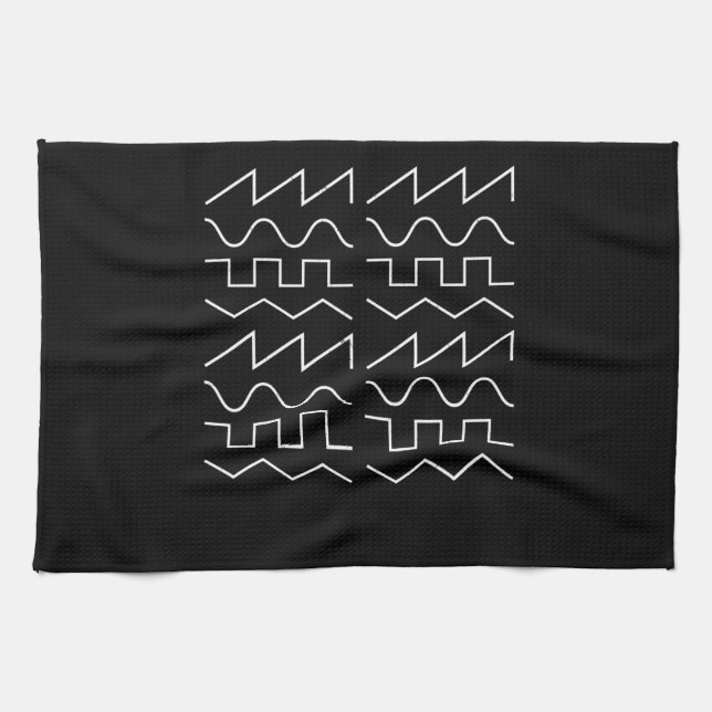 Waveform Modular Synthesizer Analog Kitchen Towel (Horizontal)