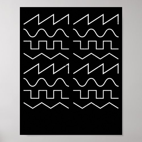 Waveform Modular Synthesizer Analog Poster