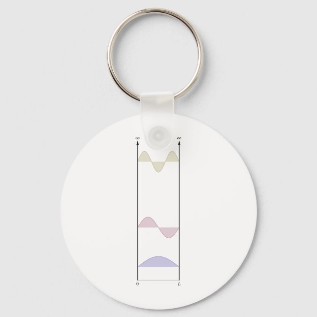 wavefunctions for the infinite well keychain (Front)