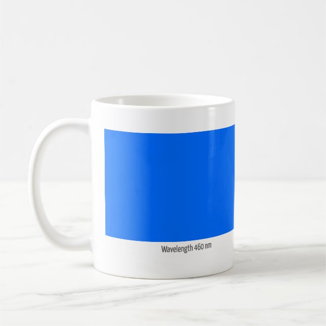Wavelength 460 nm coffee mug (Left)