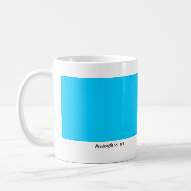 Wavelength 480 nm coffee mug (Left)