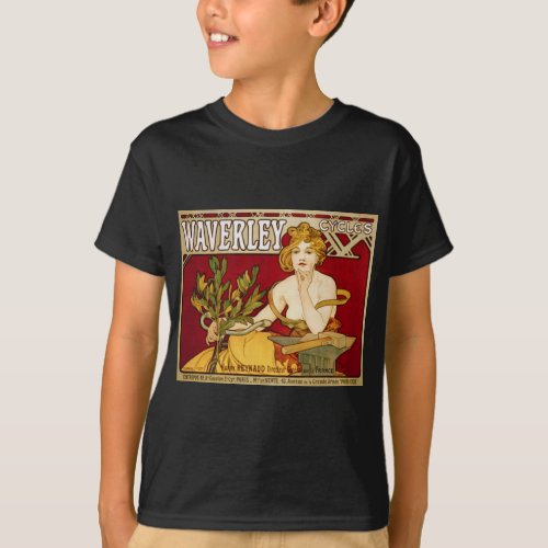 Waverley Cycles _ Art Nouveau _ Alphonse Mucha T_Shirt