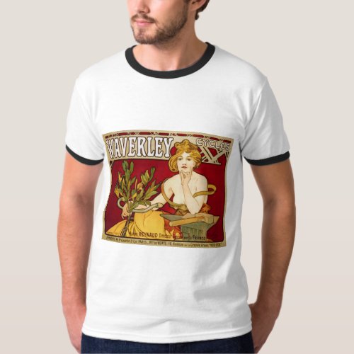Waverley Cycles _ Art Nouveau _ Alphonse Mucha T_Shirt