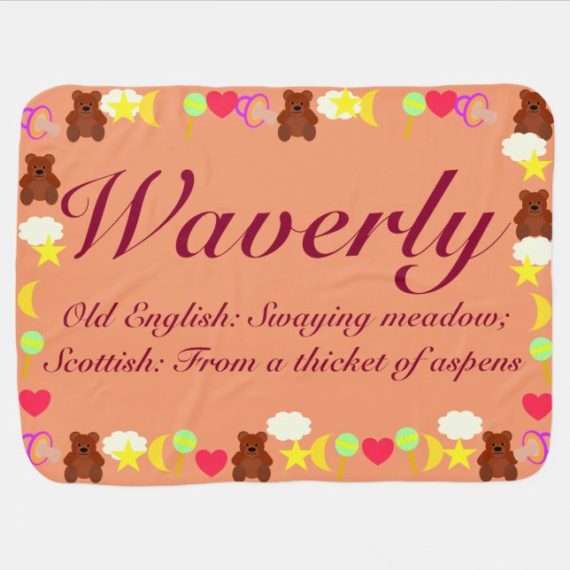 Waverly Baby Blanket Template (Horizontal)