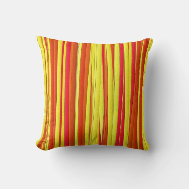 Waverly Sidewalk Stripe Painting Throw Pillow (Front)