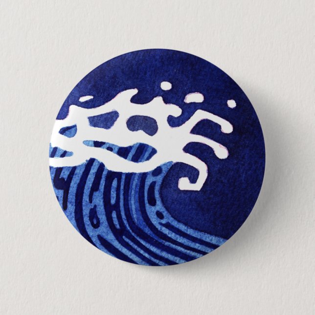 WAVES #1 PINBACK BUTTON (Front)