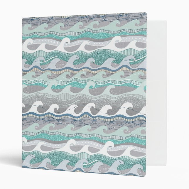 waves 3 ring binder (Front/Inside)