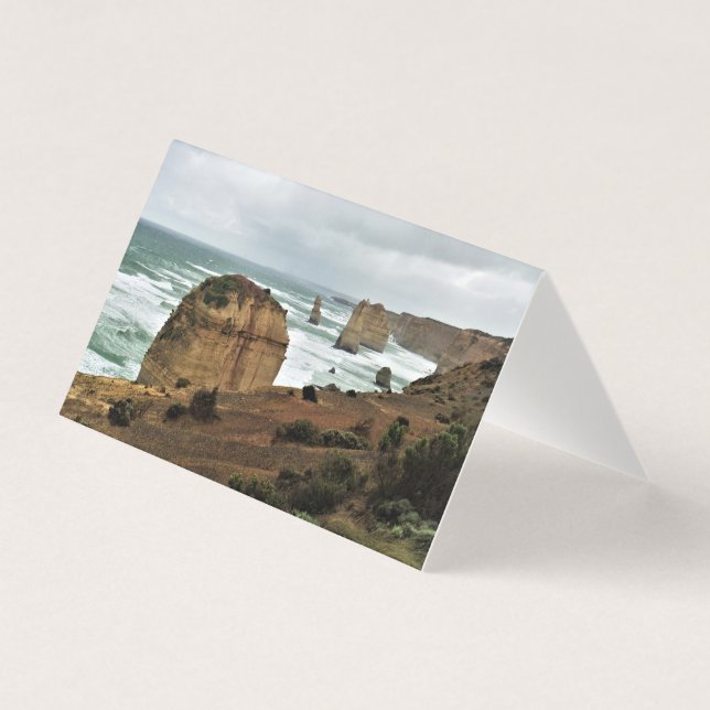 Waves Against Time – Great Ocean Road Card (Front)