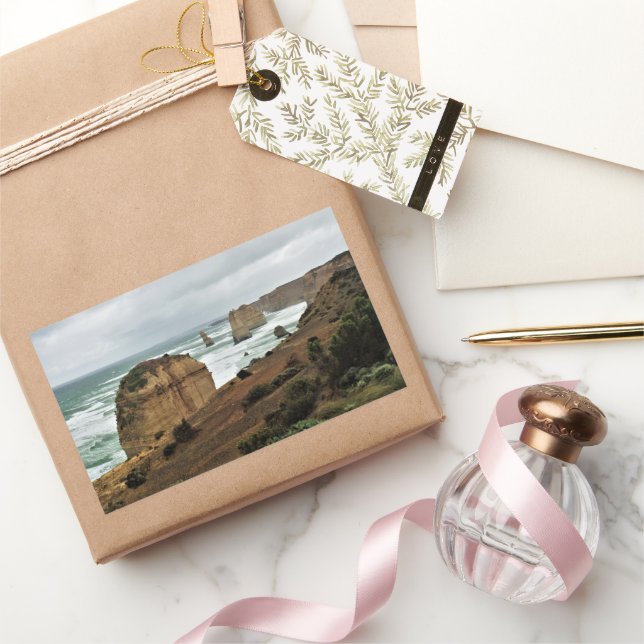 Waves Against Time – Great Ocean Road Rectangular Sticker (Gifting)