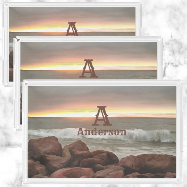 Waves and Boulders 0893 Acrylic Tray (Creator Uploaded)