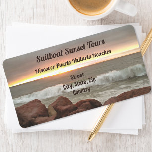 Waves and Boulders 0893 Address Label