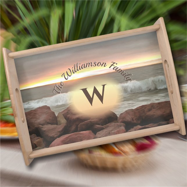 Waves and Boulders 0893 Serving Tray (Creator Uploaded)