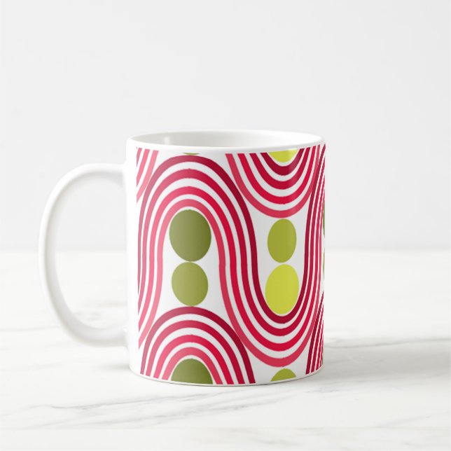Waves and Circles  Coffee Mug (Left)