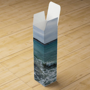 Waves And Fishing Boats On The Ocean,  Wine Box