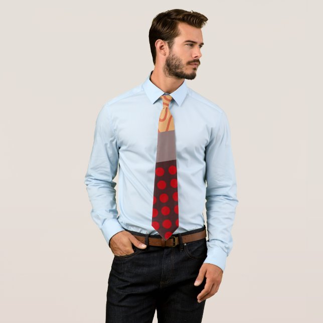 Waves and Rain Neck Tie (In Situ)