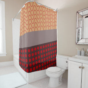 Waves and Rain Shower Curtain